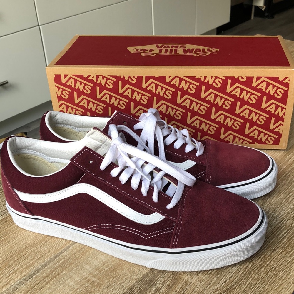Brand new Maroon vans “old skool shoe”